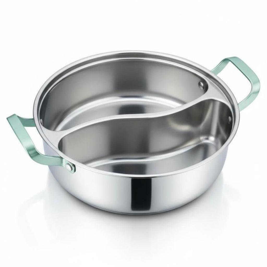 High Quality 32cm 34cm Divided Hot Pot Cookware Cooking Pot For Simultaneous Cooking Two Flavor On Induction Stove