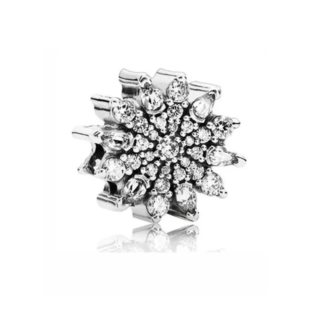 925 Silber Weihnachtsglocke Schneemann Anhänger Perle für Charms Armband Schmuck Zubehör Geschenk
