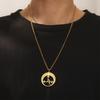 Lilith Démonický Pečeťový Náhrdelník Nerezová Ocel Vintage Satan Šalamounův Symbol Přívěsek Choker Amulet Šperk Dárek