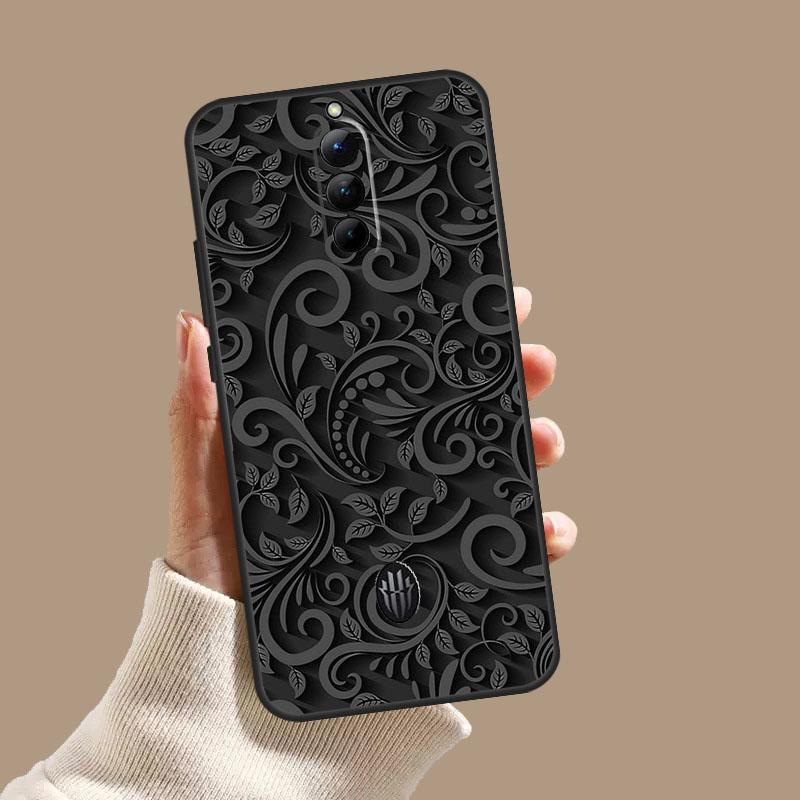 Black Art pattern Case For ZTE Nubia Red Magic 11 9S 8S 8 9 10 10S Pro Plus 6 7 6S 7S Pro 5G 6R 10 Air Cover