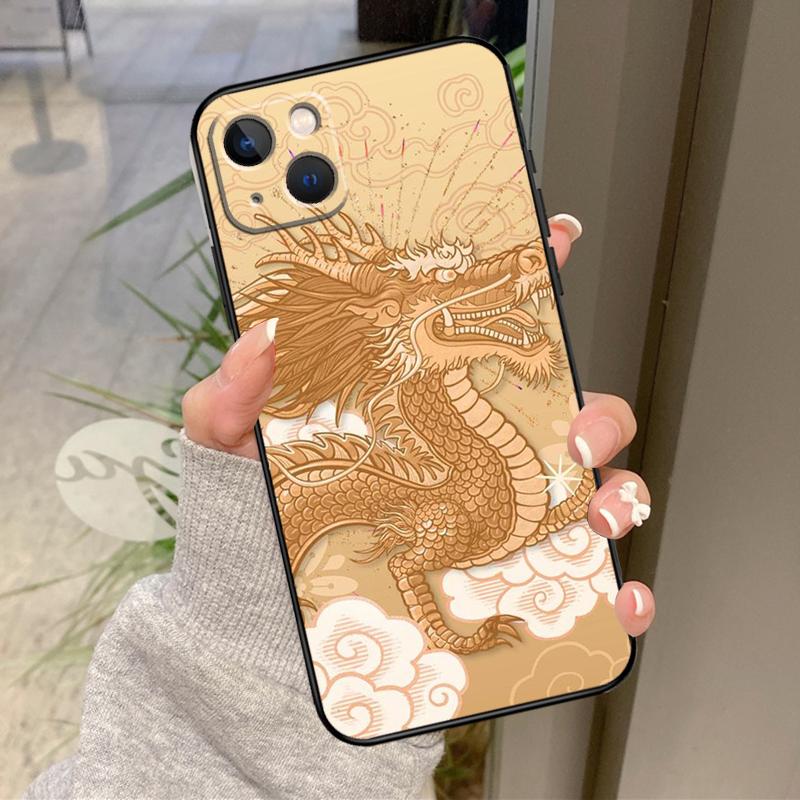 

Чехол с китайским драконом для iPhone 17 Pro Max 16 14 13 12 11 15 Pro Max Plus 12 13 Mini 16e 17 Air Задняя крышка iPhone 15 Plus