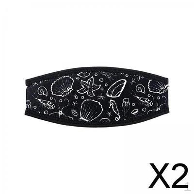 2x Diving Slap Straps Cover Decorative Printing Scuba Strap Convenient Installation for Water Sports