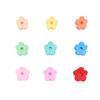 100pcs Small Flower Hair Claw Clips for Girls Women Colorful Non Slip Strong Hold Tiny Hair Clips for Thin Thick Hair