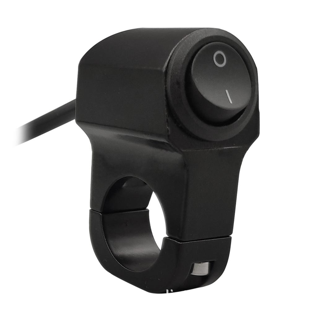 Upgraded 7/8-inch Motorcycle Handlebar Switch Control Universal Mount LED Headlight On/Off Switch with Button Durable