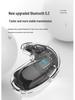 X55 Bone Conduction Sleep Earphones - Mini Noise Cancelling, Digital Display, Long Battery Life, Macaron Bluetooth