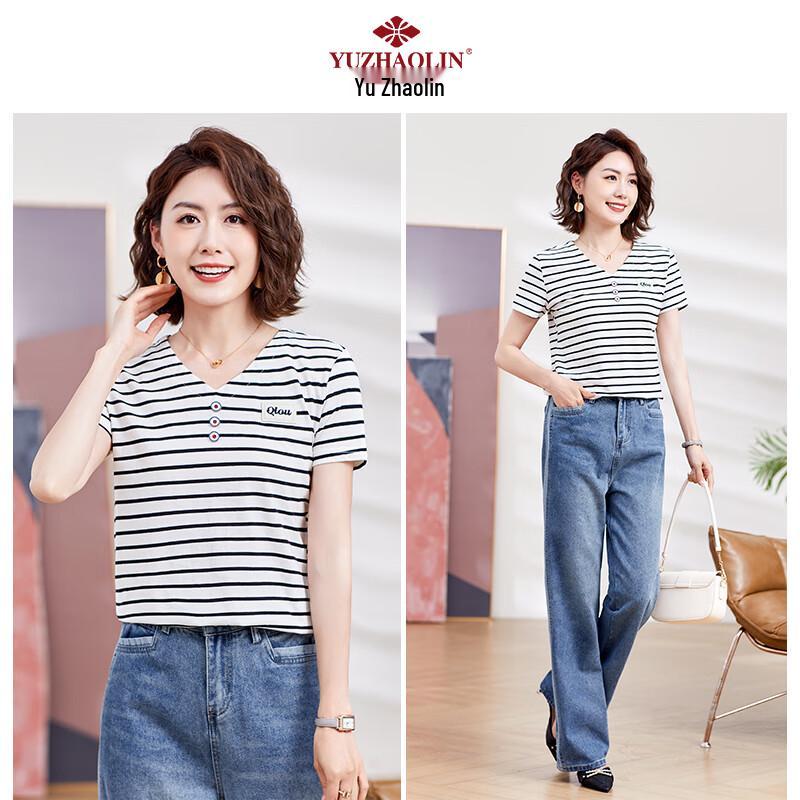 Yuzhaolin Women's Casual T-Shirt for Middle-Aged & Elderly