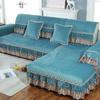 Four Seasons Sofa Cover Modern Minimalist Sofa Lace Cushion Winter Plush Household  European Anti Slip Fabric Sofa Napkins