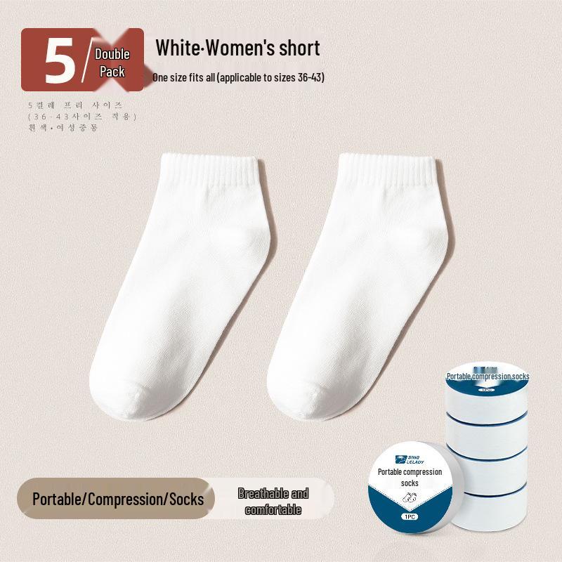 Unisex Disposable Travel Compression Socks - Sweat-Absorbing, Thin, and Portable, Ideal for Outdoor Activities and Business Trips.