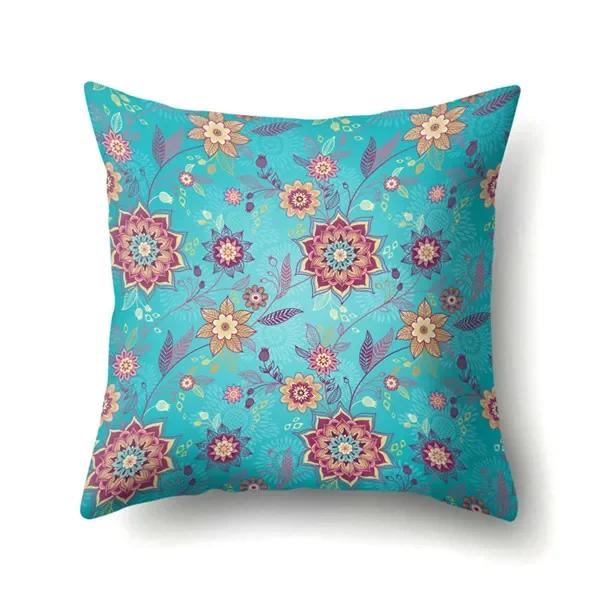 Colorful Exotic Style Abstract Geometric Bohemian Decorative Cushion Cover Square Geometry Pillowcase Home Decor Pillows Cover
