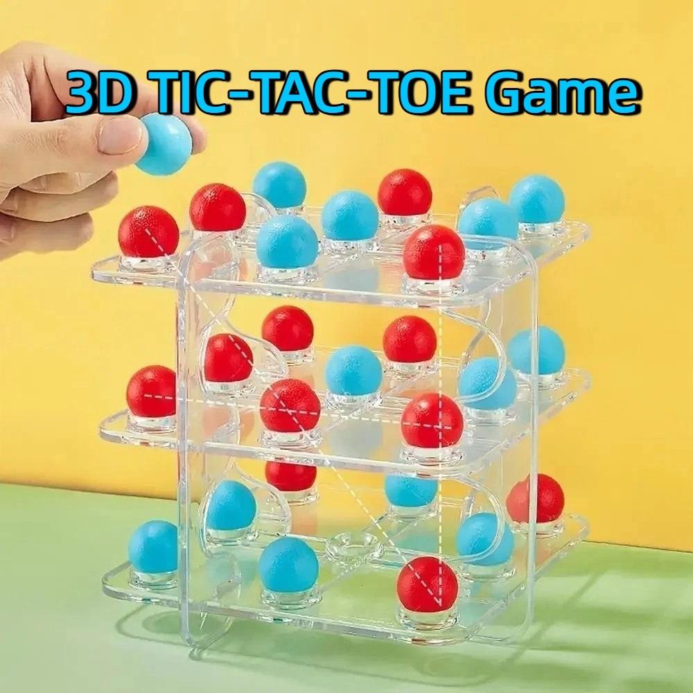 3D 3D TIC-TAC-TOE Game Table Games Strategy Board Games  Parent Child Interaction