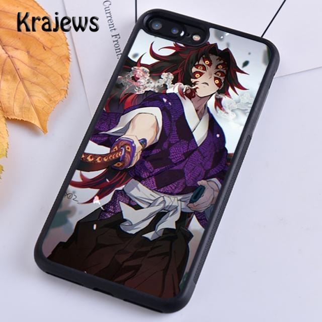 

Чехол для телефона Krajews Kokushibo Demon Slayer Kimetsu no Yaiba для iPhone 14 5 SE 6s 7 8 plus XR XS 11 12 13 pro max Galaxy S21 S22 iPhone 14