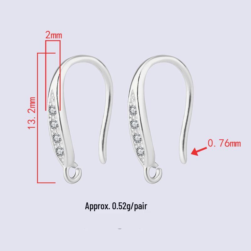 Tingxiang DIY Jewelry: S925 Sterling Silver Earring Hooks & Pendants for Handmade Projects