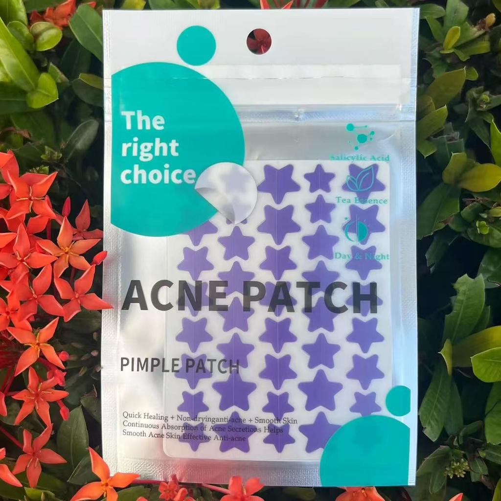 Star-Shaped Hydrocolloid Pimple Patches for Face, Stickers for Skin