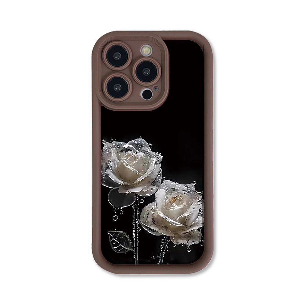 Rain and Dew Rose for iPhone17ProMax mobile phone case 17 Apple 16 matte 14/15 Premium 12 factory