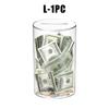 Modern Acrylic Money Jar Piggy Bank Child-Safe Unopenable Design Transparent Coin Savings Container Home Decor Desk Organizer