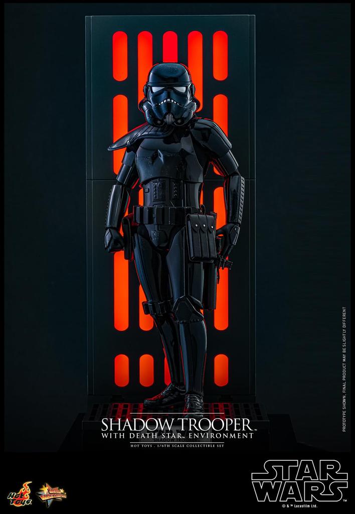 Movie Masterpiece Star Wars Shadow Trooper Death Star Scale Figure (with Backdrop) 1/6