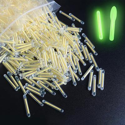 50 STÜCKE/100 STÜCKE Los 2,2-4,5 mm Licht Nachtangeln Pose Rutenlichter Dunkler Leuchtstab Nützliches Angeln Fluoreszierender Leuchtstab