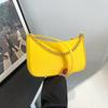 Stylish Pu Felt Tote Bag For Women In Khaki Black Pink And Lemon Yellow For Daily Use
