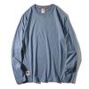 Export Tail Order T-Shirt Men's Long Sleeves Pure Cotton Autumn American Fashion Brand Bottoming Shirt Cut Label Original Order Menswear Clothing