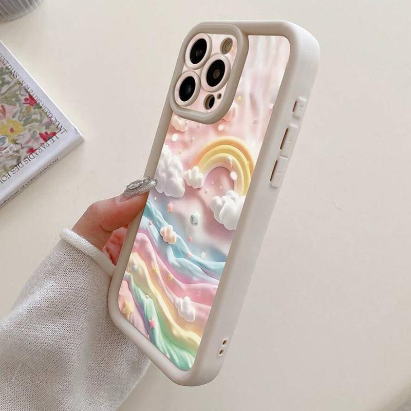 Cloudy Rainbow Design Phone Case for Samsung Galaxy A16 A36 A56 A55 A55 A15 A52 5G S25 S24 S23 Ultra S22 Plus S21 FE Soft Cover