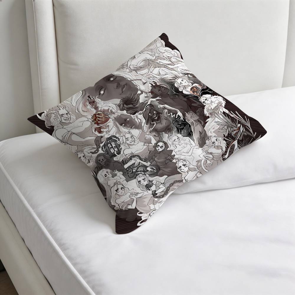 SSlay The PPrincess Game Square Pillow Cover Decorative Throw Pillow Case for Sofa Couch Bed Home Car Living Room Decoration