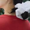 LEEZIE Voluminous Embroidered Scrunchie (2Colors)