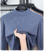 Men’s Autumn/Winter Half-High Collar Knitwear - Warm Inner Layer for Middle-Aged and Elderly