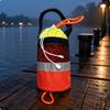 Aquatic Retrieval Throw Bag Reflective Band Rope Drawstring Opening Gear 16M Orange Normal