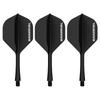 WayArrival Darts Flight Shaft Integrated Set of 3 2BA Standard Durable Precision Molded 90 Degree Retention Screw Loosening Prevention Beginner