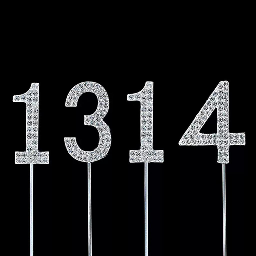 Schöne und elegante digitale Kristall-Digital-Steckfigur, Königin-Göttin Geburtstagstortendekoration, Prinzessin Fee