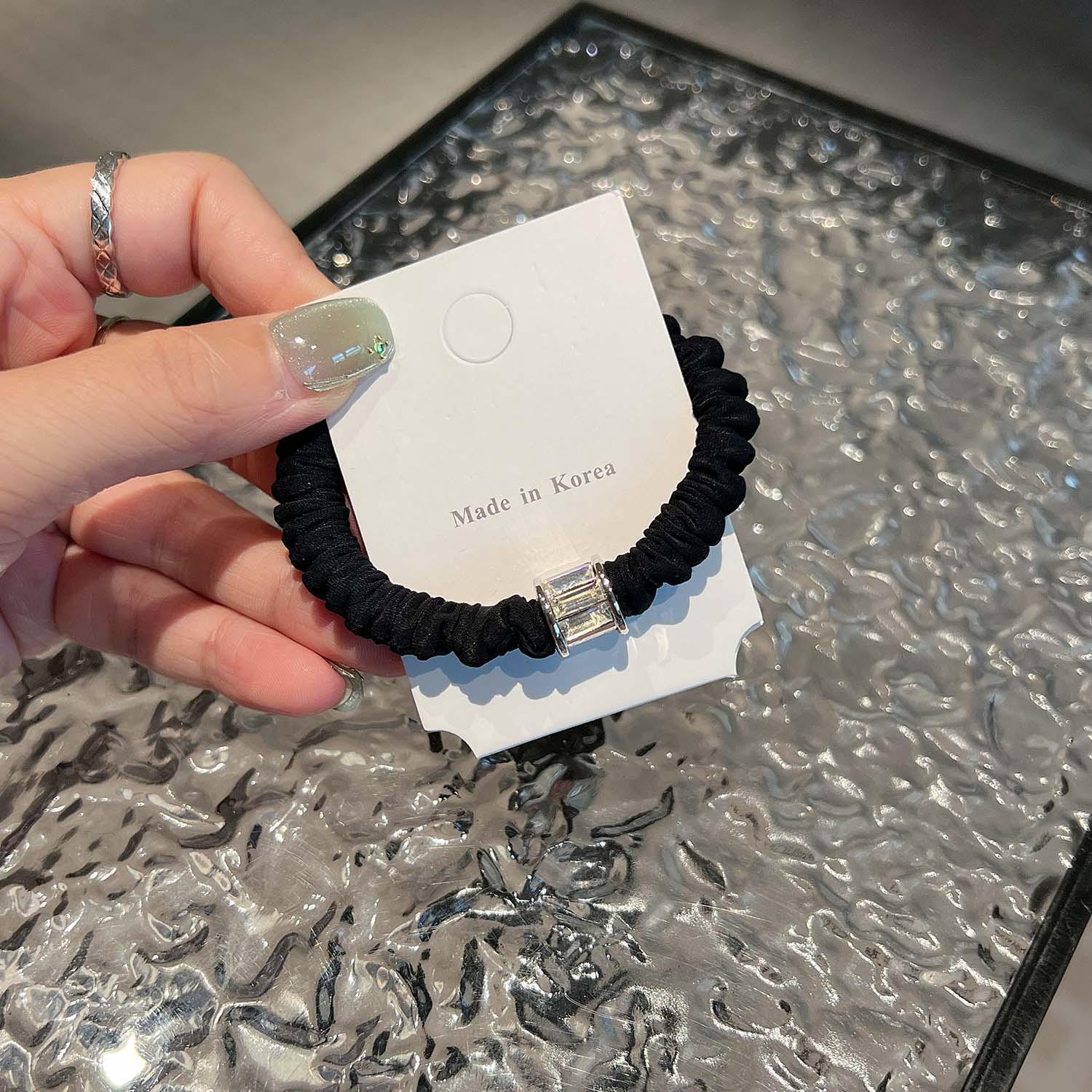 

Южная Корея Кристалл Текстурированная Жгут Для Волос - Цилиндрическое Кольцо Для Конского Хвоста Для Женщин