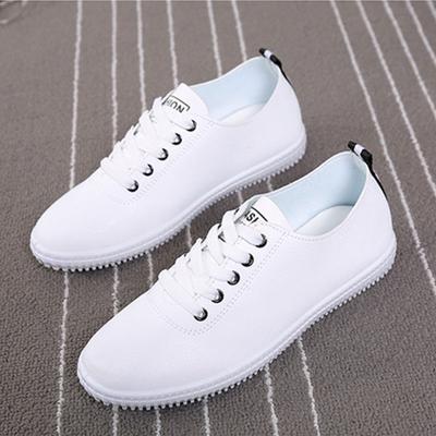 Zapatos de Mujer Verano Primavera Mujer Blancos Casuales Transpirables Planos Moda Transpirables Zapatillas de Mujer