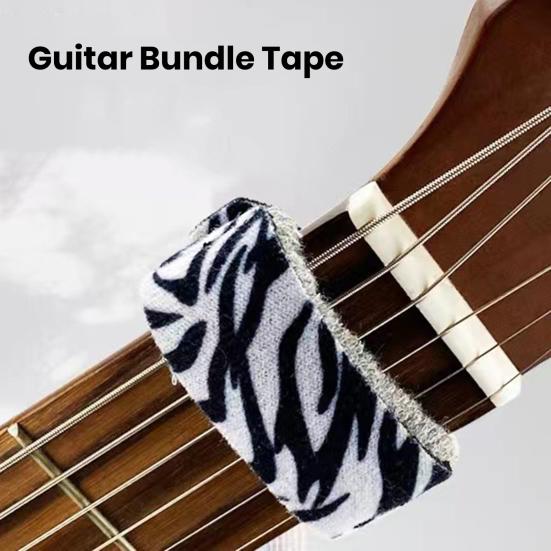 Guitar Strings Mute Dampener Ukulele Bass Acoustic Electric Guitar Muting Strap Wrap Muter Silencer Noise Reducer Musical Instrument Accessories