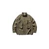 Qiaoyishan Outdoors Commute Solid Color Workwear Large Pocket Shirt Casual All-Matching Men's Autumn Shirt Coat Fashion