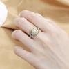 Lindon Classic Copper Alloy Zircon Ring Ladies Jewelry Wedding Promise Party Gift