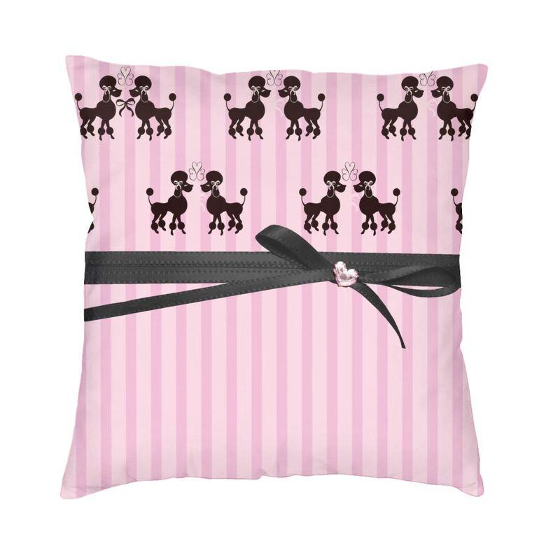 Husă de pernă cu grafică Pudel de lux 50*50 cm Poliester Pudel Dog Lover Husă de pernă pentru sufragerie Lenjerie de pat Canapea