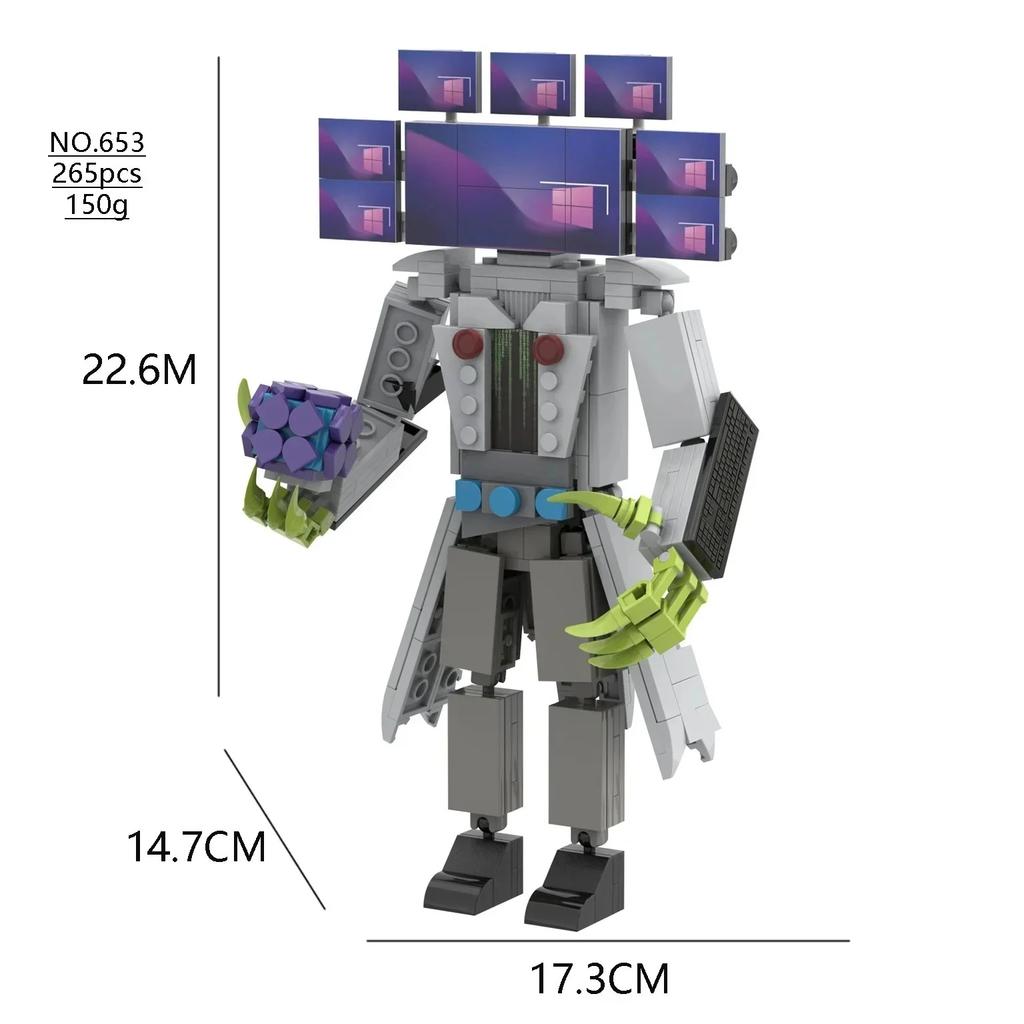Skibidi Toilet Building Blocks Zombie Skibidi Toilet Logo The Audio Man And Camera Titan Man Building Block DIY Bricks Toys