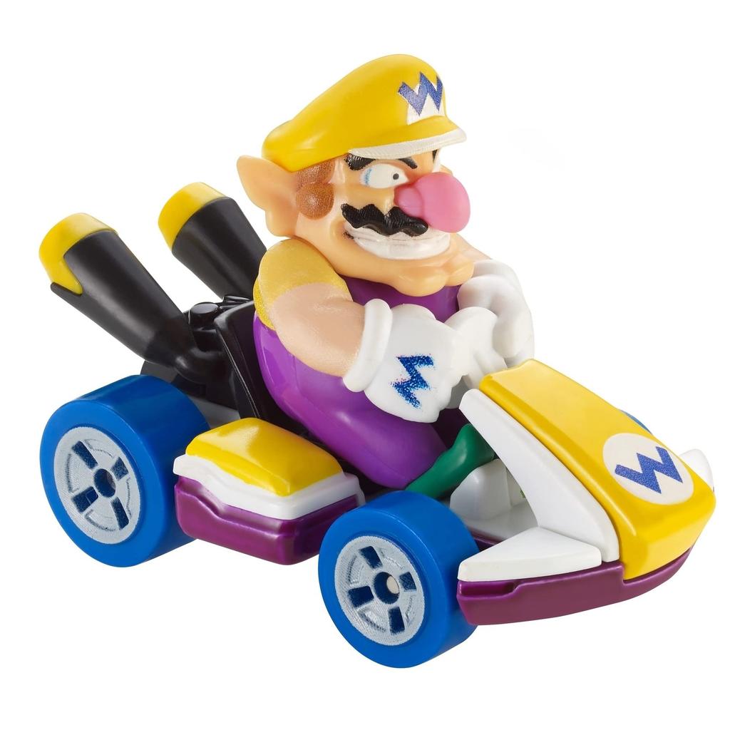 Mario Kart Wario Character Car Diecast 1:64 Purple