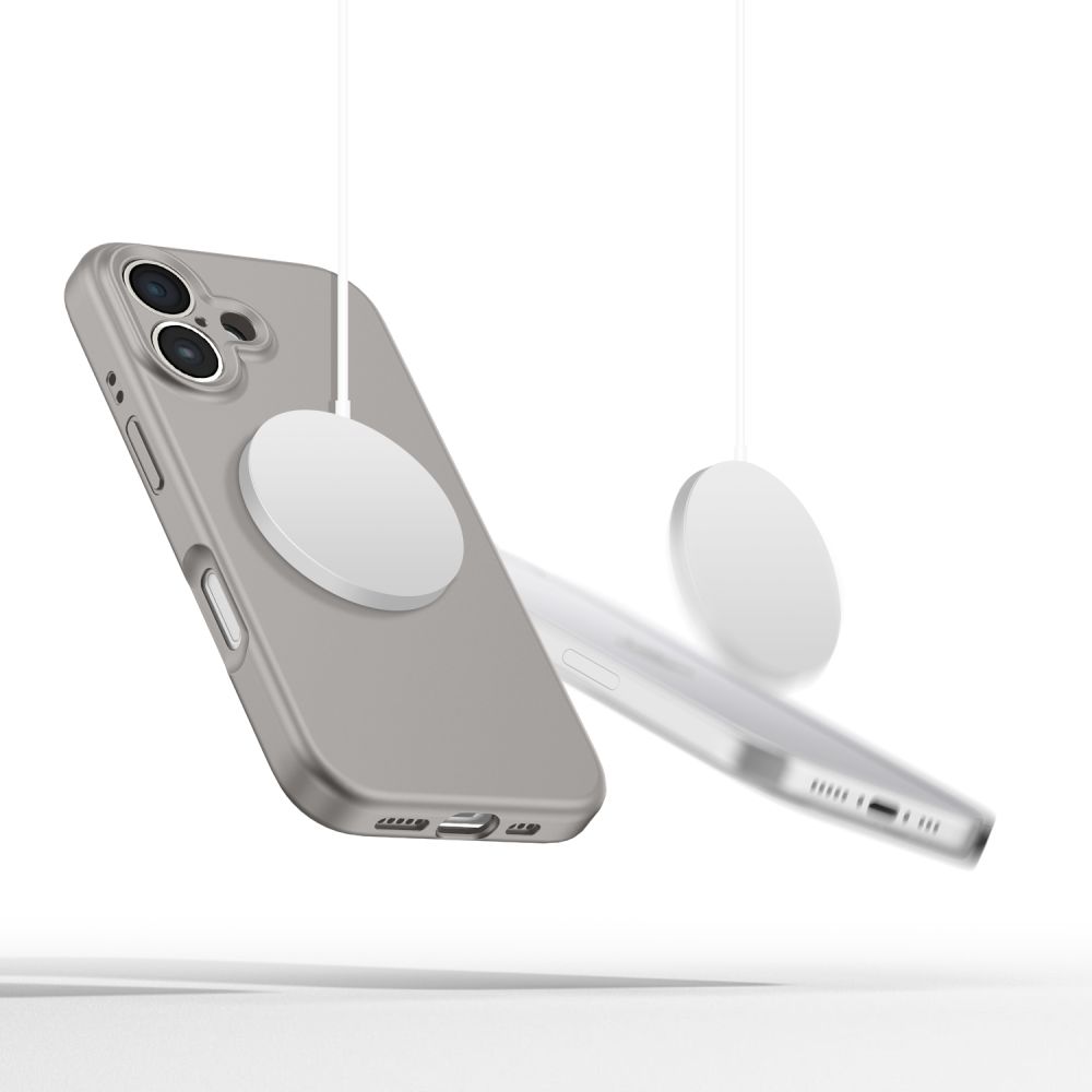 Tech-Protect Liquid Silicone Magsafe Iphone 16 Stone Grey