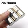 20x20mm Super Mocny Magnes Neodymowy N35 NdFeB Stały Magnetyczny imanes Okrągłe Mocne Magnesy Magnes na Lodówkę