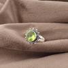 Peridot Ring Gemstone Jewelry, 925  Sterling Silver Ring, Handmade Jewelry Bohemian Jewelry, Gift For Love