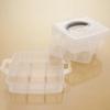 18 Grids Plastic Adjustable Storage Case Box  3 Layer Beads Jewelry Container