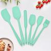 6 Pieces Silicone Spatula Set, Rubber Spatulas Silicone Heat Resistant Spatula Set for Kitchen Use, Food Grade Rubber Spatula with Ergonomic Grip,