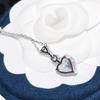 Musla 100% Pure 925 Sterling Silver Necklaces For Women Pave Aaa Zircconia Love Heart Shape Water Drop Pendant Fine Jewelry