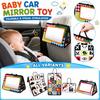 Foldable Car Mirror Toy for Backseat Amusing Distorting Mirror Hanging Pendant