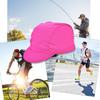Breathable Quick Dry Cycling Cap Outdoor Sports Sunhat Bicycle Helmet Wear Hat(Rose Red)