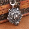 Trendy Nordic Viking Wolf Necklace for Men Popular Charm Stainless Steel Mythology Fenrir Necklaces Amulet Jewelry