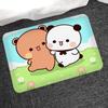 Bear Cartoon Kawaii D-Dudu B-Bubu Door Mat Washable Non-Slip Living Room Sofa Chairs Area Mat Kitchen Doormat Area Rug