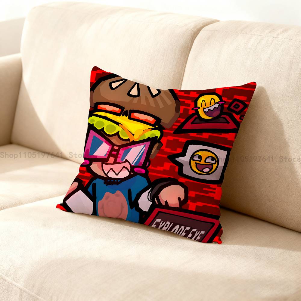 Cute 007N7 Pillow Case For Sofa Decor Car Office Room Printing Cushion Cover Decorations And Protector