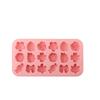 18 Cavity 3D Silicone Mold Bow Leaf Jelly Ice Pudding Soap Mold Fondant Chocolate Cake Decorations Baking Tool